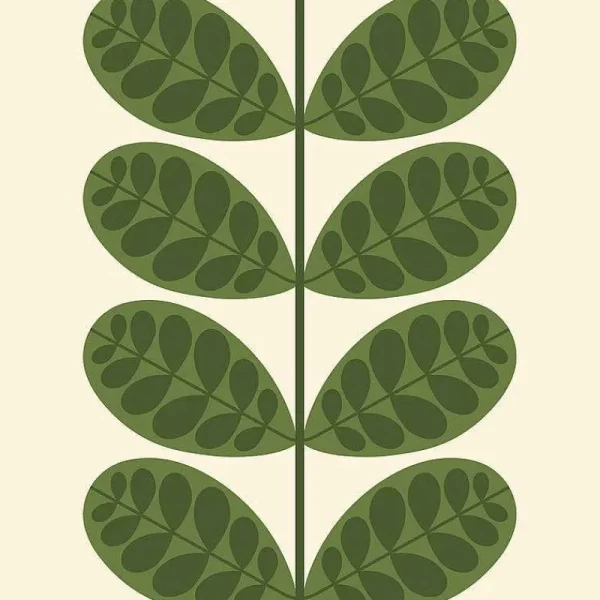 Orla Kiely Wallpaper-Botanica Fern Wallpaper