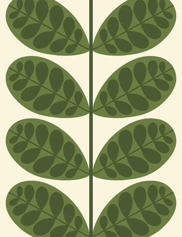 Orla Kiely Wallpaper-Botanica Fern Wallpaper