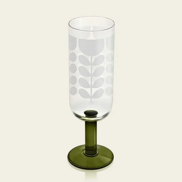 Orla Kiely Glassware-Formal Champagne Glass Set Of 4