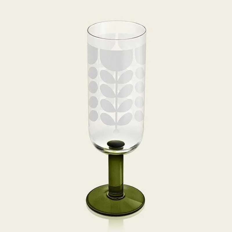 Orla Kiely Glassware-Formal Champagne Glass Set Of 4