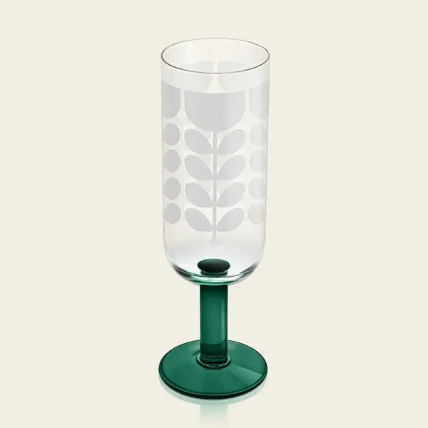 Orla Kiely Glassware-Formal Champagne Glass Set Of 4