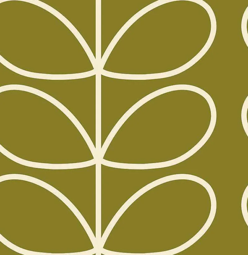 Orla Kiely Wallpaper-Giant Linear Stem Seagrass Wallpaper