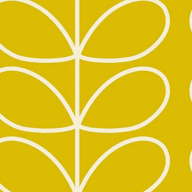 Orla Kiely Wallpaper-Giant Linear Stem Sunflower Wallpaper