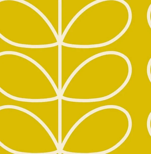 Orla Kiely Wallpaper-Giant Linear Stem Sunflower Wallpaper