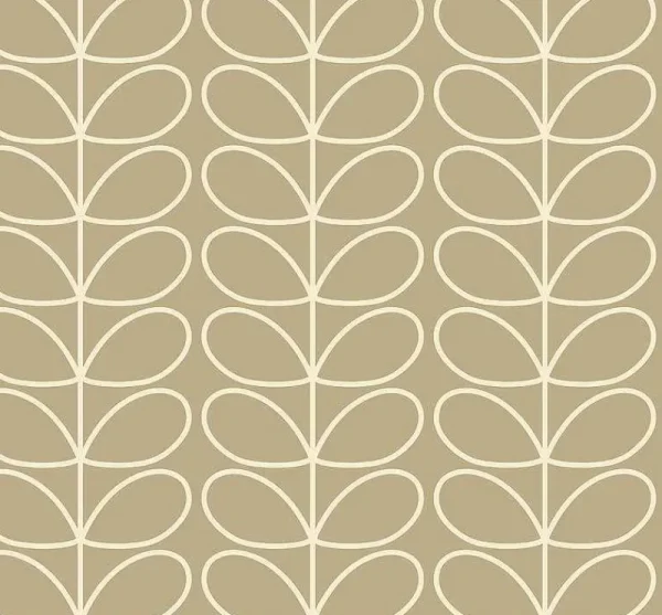 Orla Kiely Wallpaper-Linear Stem Stone Wallpaper