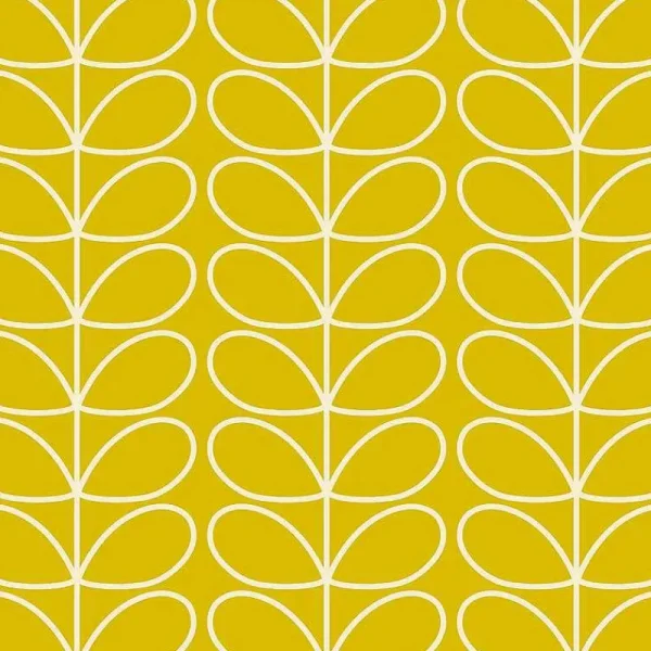 Orla Kiely Wallpaper-Linear Stem Sunflower Wallpaper