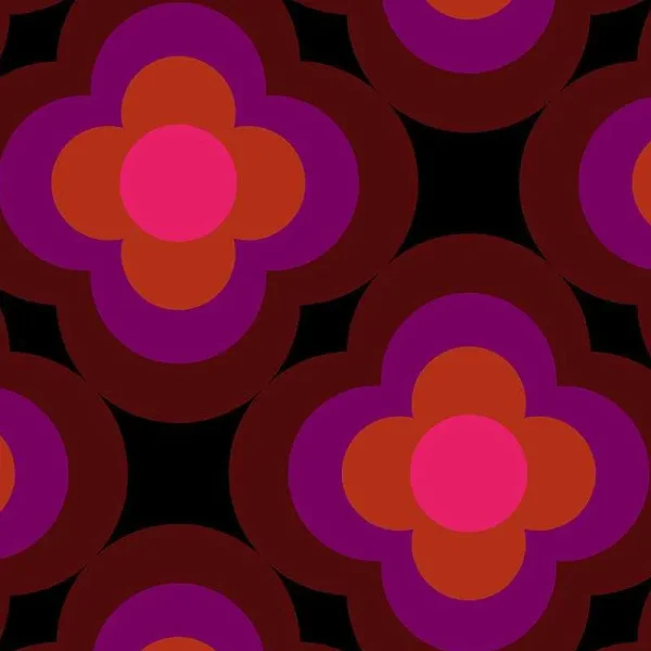 Orla Kiely Wallpaper-Radial Flower Wallpaper