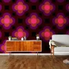 Orla Kiely Wallpaper-Radial Flower Wallpaper
