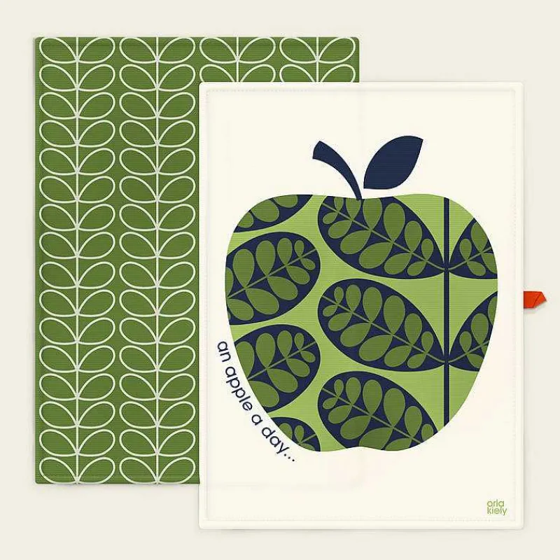 Orla Kiely Kitchen Textiles-Set Of 2 Tea Towels