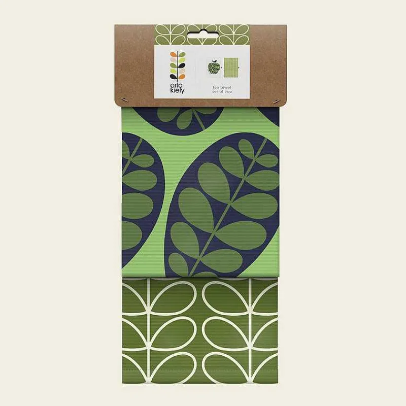 Orla Kiely Gifts Under £50-Set Of 2 Tea Towels