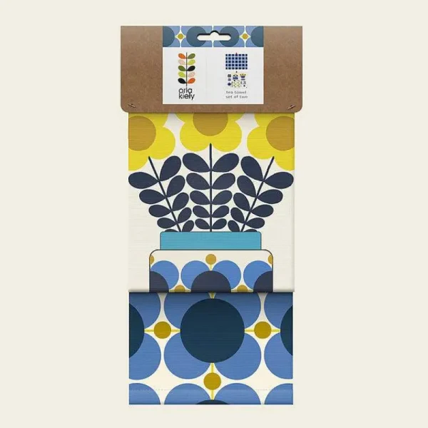 Orla Kiely Gifts Under £50-Set Of 2 Tea Towels