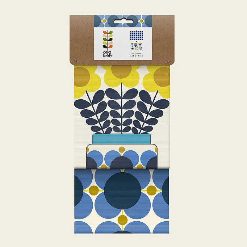 Orla Kiely Kitchen Textiles-Set Of 2 Tea Towels