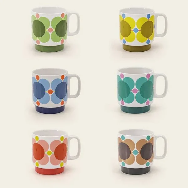 stackable_mug_set_of__6-2.webp Orla Kiely Gifts Under £100-Stackable Mug Set Of 6