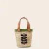 Orla Kiely Tote Bags-Sunday Mini Basket Bag