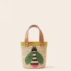 Orla Kiely Tote Bags-Sunday Mini Basket Bag